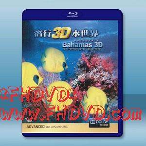 潛行3D水世界 Adventure Bahamas 3D Mysterious Caves And Wrecks 【2D+3D】 -（藍光影片25G）