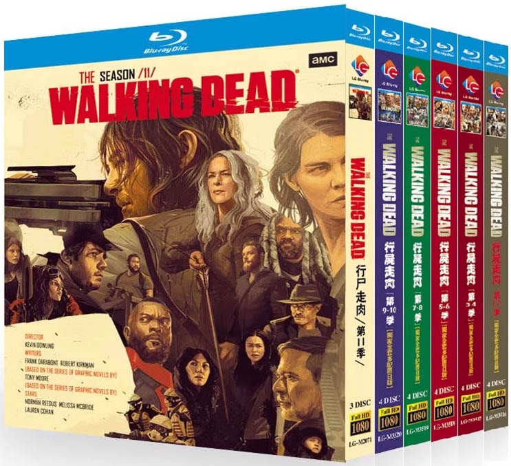 陰屍路/行屍走肉 第1-11季+特別篇 藍光25G 23碟L		 