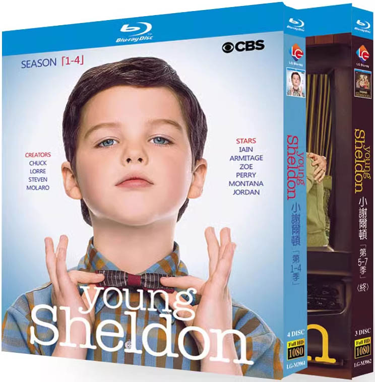 小謝爾頓/少年謝爾頓 1-7季<終> 藍光25G 7碟L		 
