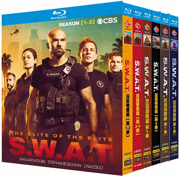 反恐特警組 第1-8季 S.W.A.T S1-S8<終> 藍光25G 19碟L		 