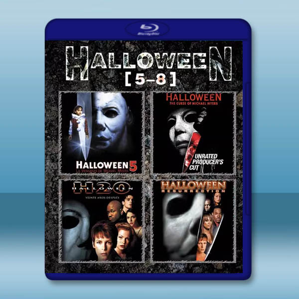 月光光心慌慌 Halloween 第5-8部（1989-2002）藍光25G 4碟L		 