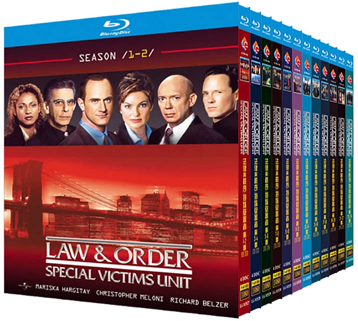 法律與秩序：特殊受害者 第1-24季（1999-2022）藍光25G 48碟L		 